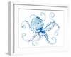 Azul Dotted Octopus I-Gina Ritter-Framed Art Print