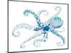 Azul Dotted Octopus II-Gina Ritter-Mounted Art Print