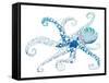 Azul Dotted Octopus II-Gina Ritter-Framed Stretched Canvas