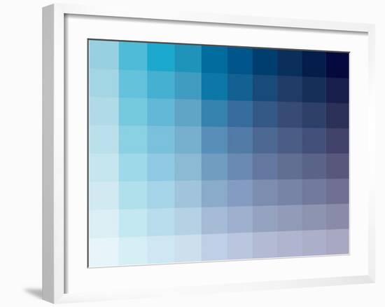 Azul Rectangle Spectrum-Kindred Sol Collective-Framed Art Print