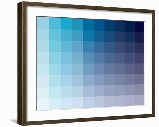 Azul Rectangle Spectrum-Kindred Sol Collective-Framed Art Print