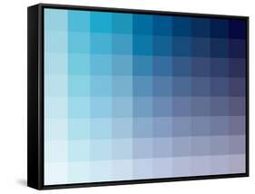 Azul Rectangle Spectrum-Kindred Sol Collective-Framed Stretched Canvas