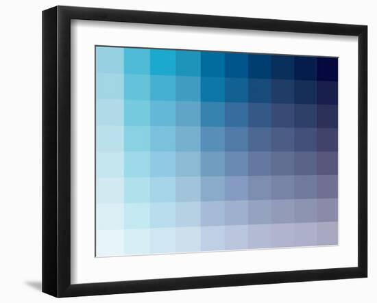 Azul Rectangle Spectrum-Kindred Sol Collective-Framed Art Print