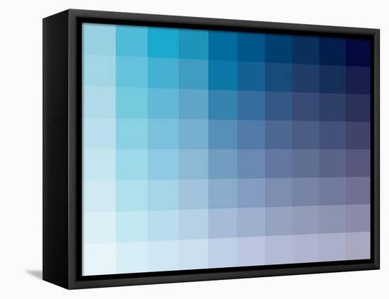 Azul Rectangle Spectrum-Kindred Sol Collective-Framed Stretched Canvas