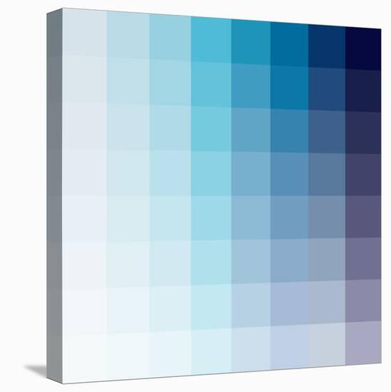 Azul Square Spectrum-Kindred Sol Collective-Stretched Canvas