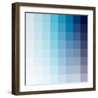 Azul Square Spectrum-Kindred Sol Collective-Framed Art Print