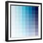 Azul Square Spectrum-Kindred Sol Collective-Framed Art Print