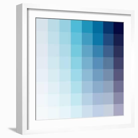 Azul Square Spectrum-Kindred Sol Collective-Framed Art Print