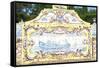 Azulejos of the Tiled Canal, Royal Summer Palace of Queluz, Lisbon, Portugal, Europe-G and M Therin-Weise-Framed Stretched Canvas