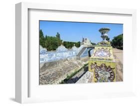 Azulejos of the Tiled Canal, Royal Summer Palace of Queluz, Lisbon, Portugal, Europe-G and M Therin-Weise-Framed Photographic Print