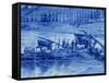 Azulejos Showing Port Barges, Pinhao Railway Station, Douro Region, Portugal, Europe-Harding Robert-Framed Stretched Canvas