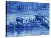 Azulejos Showing Port Barges, Pinhao Railway Station, Douro Region, Portugal, Europe-Harding Robert-Stretched Canvas