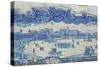 Azulejos Tiles Depicting the Praca Do Comercio, Lisbon-null-Stretched Canvas