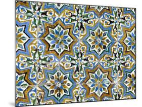 Azulejos Tiles in the Mudejar Style, Casa De Pilatos, Santa Cruz District, Andalusia, Spain-Robert Harding-Mounted Photographic Print