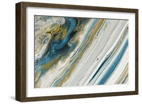 Azur Beauty In Gold-Marcus Prime-Framed Art Print