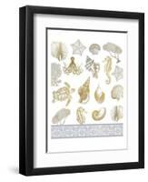 Azure Coastal 3-Kimberly Allen-Framed Art Print