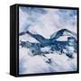 Azure Gesture-Jason Jarava-Framed Stretched Canvas