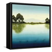 Azure Lake-Robert Charon-Framed Stretched Canvas