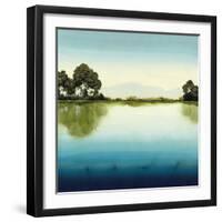Azure Lake-Robert Charon-Framed Art Print