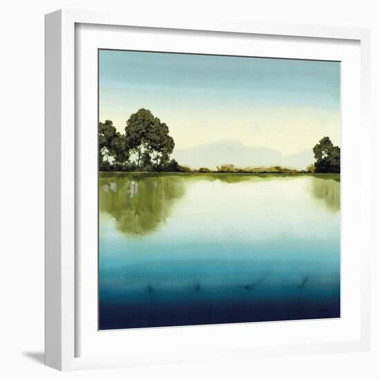 Azure Lake-Robert Charon-Framed Art Print