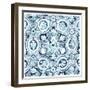 Azure Mosaic Tile I-June Vess-Framed Art Print