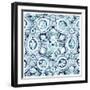 Azure Mosaic Tile I-June Vess-Framed Art Print