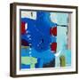 Azure myth-Hyunah Kim-Framed Art Print