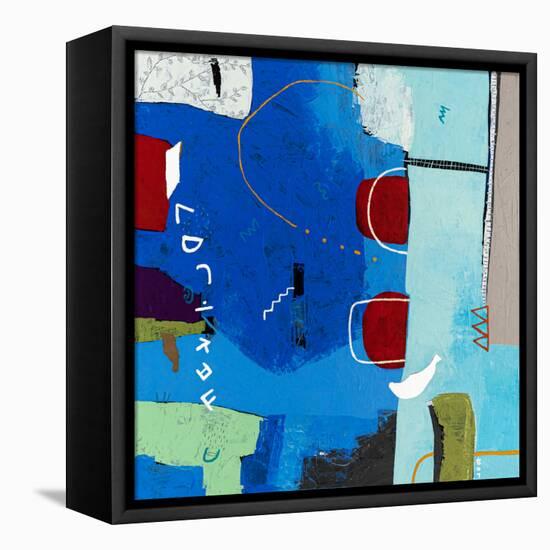 Azure myth-Hyunah Kim-Framed Stretched Canvas