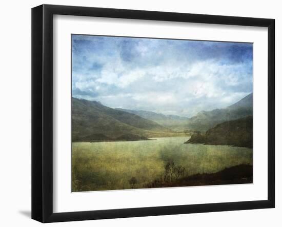 Azure Palisade-Linda Hoey-Framed Art Print