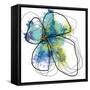 Azure Petals One-Jan Weiss-Framed Stretched Canvas