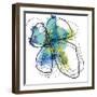 Azure Petals One-Jan Weiss-Framed Art Print