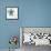 Azure Petals One-Jan Weiss-Framed Art Print displayed on a wall