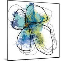 Azure Petals One-Jan Weiss-Mounted Art Print