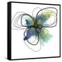 Azure Petals Two-Jan Weiss-Framed Stretched Canvas