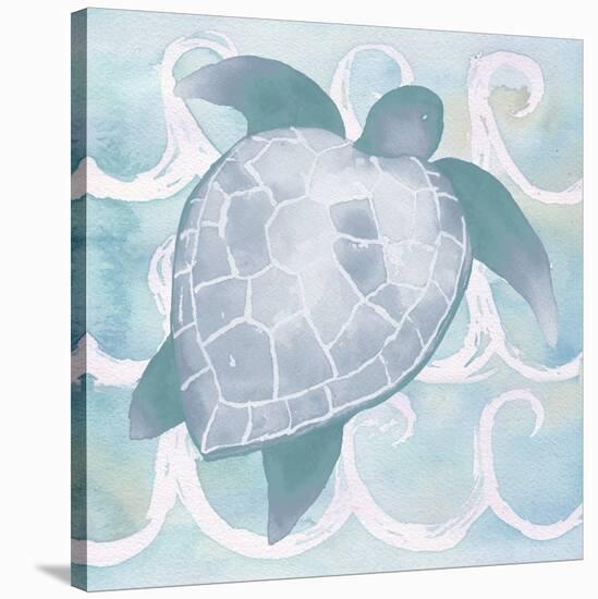 Azure Sea Creatures II-Elizabeth Medley-Stretched Canvas