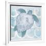 Azure Sea Creatures II-Elizabeth Medley-Framed Art Print