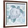 Azure Sea Creatures II-Elizabeth Medley-Framed Art Print