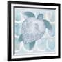 Azure Sea Creatures II-Elizabeth Medley-Framed Art Print