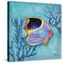 Azure Tropical Fish I-Paul Brent-Stretched Canvas