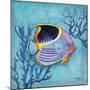 Azure Tropical Fish I-Paul Brent-Mounted Premium Giclee Print