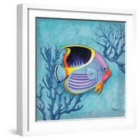 Azure Tropical Fish I-Paul Brent-Framed Art Print