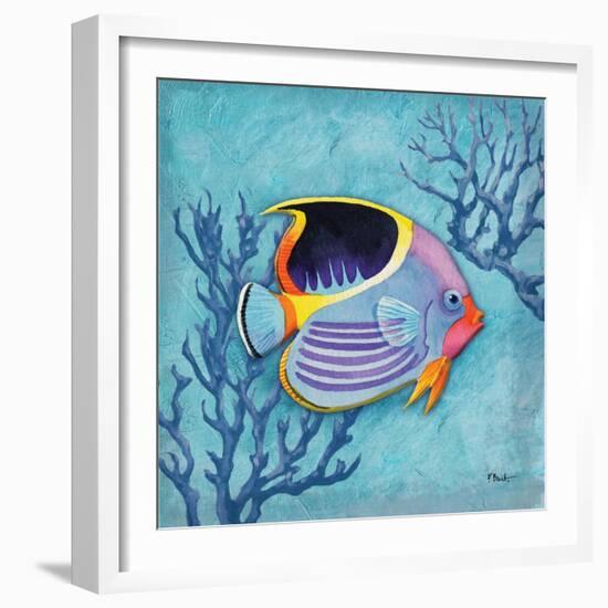 Azure Tropical Fish I-Paul Brent-Framed Art Print