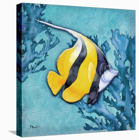 Azure Tropical Fish II-Paul Brent-Stretched Canvas