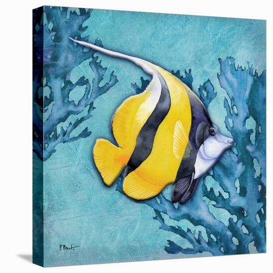 Azure Tropical Fish II-Paul Brent-Stretched Canvas