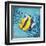 Azure Tropical Fish II-Paul Brent-Framed Art Print