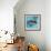 Azure Tropical Fish III-Paul Brent-Framed Art Print displayed on a wall