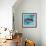 Azure Tropical Fish III-Paul Brent-Framed Art Print displayed on a wall