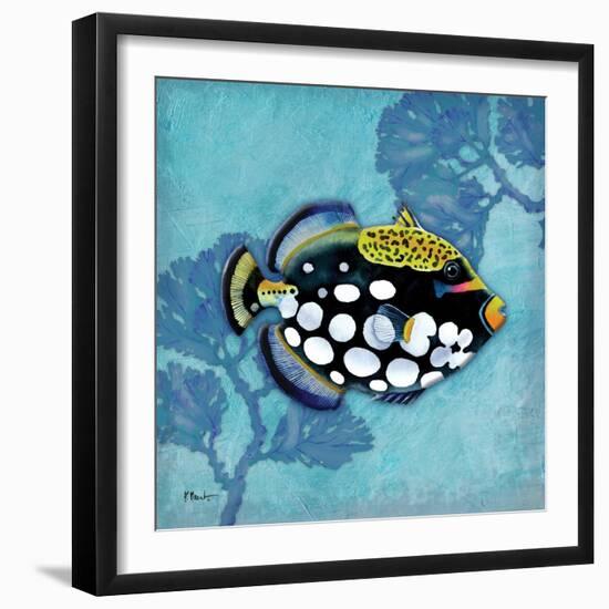 Azure Tropical Fish III-Paul Brent-Framed Art Print