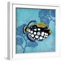 Azure Tropical Fish III-Paul Brent-Framed Art Print