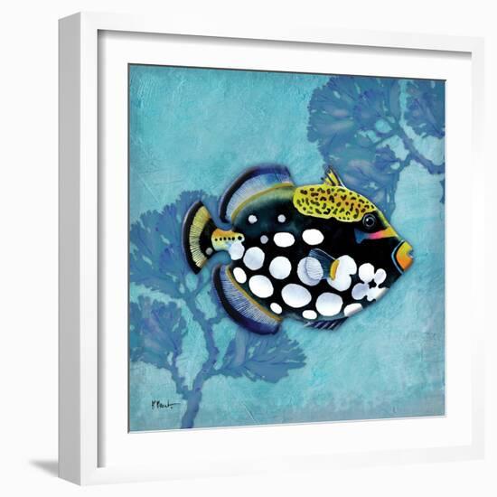 Azure Tropical Fish III-Paul Brent-Framed Art Print